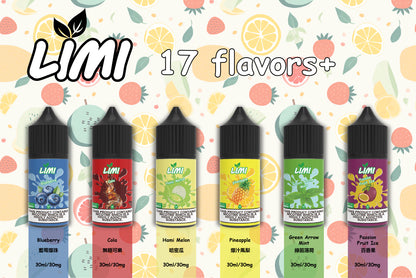 LIMI小菸油 電子煙油 可提供不涼菸油 0丁煙油 30ml/40mg